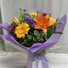 lilac and orange