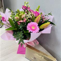 Flowers and chocolates 
